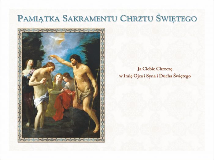 Dyplom na Chrzest Święty – pamiątka uroczystości chrztu - Producent SAKRA